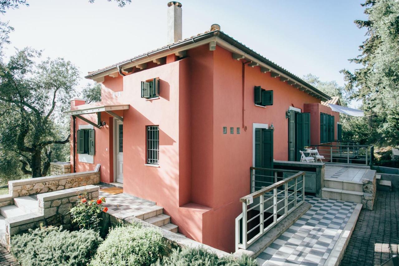 Villa La Casa Rossa Áyios Nikítas Exterior foto